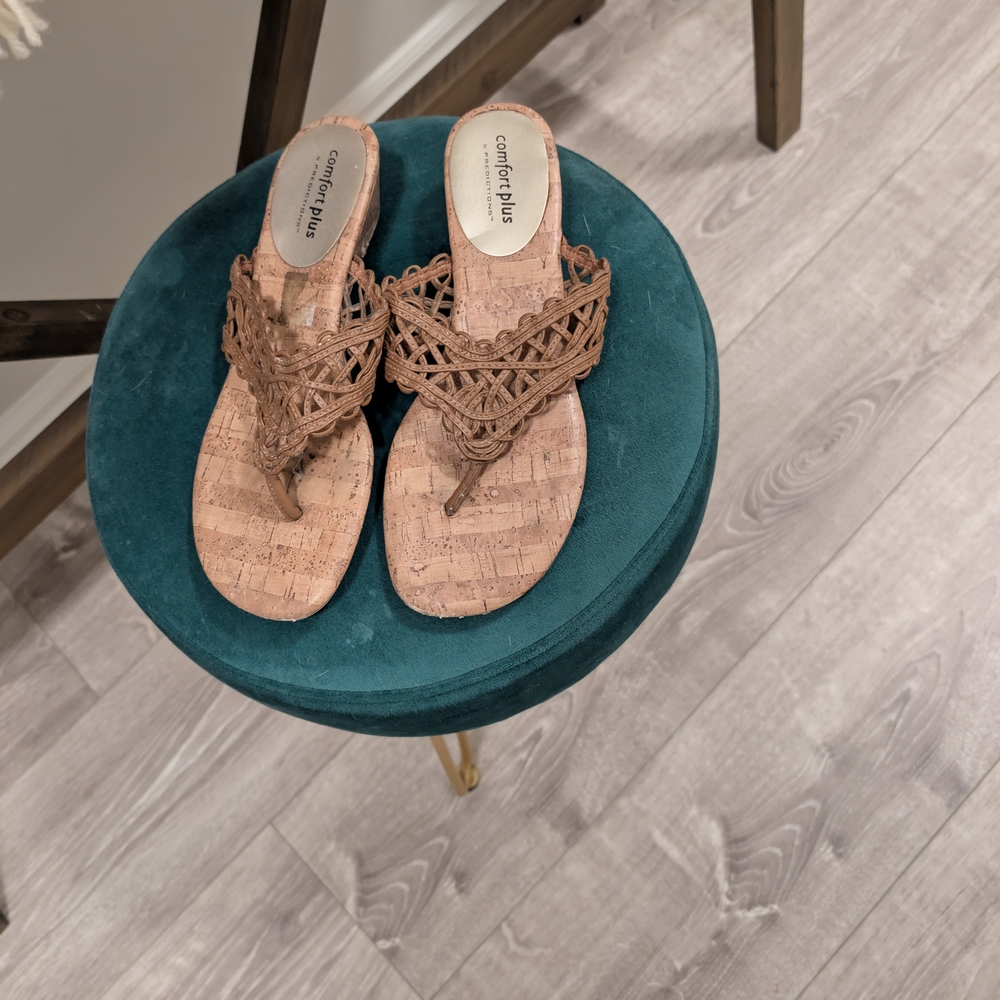 Comfort Plus by Predictions Tan Thong Sandals